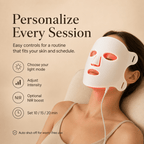 LED Facial Mask – 4-Light Therapy Skincare Device - Olyvi Beauty