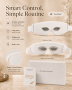 LED Therapy Eye Mask with 3 Light Modes & AI Voice Control - Olyvi Beauty