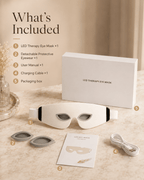LED Therapy Eye Mask with 3 Light Modes & AI Voice Control - Olyvi Beauty