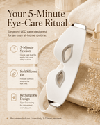 LED Therapy Eye Mask with 3 Light Modes & AI Voice Control - Olyvi Beauty
