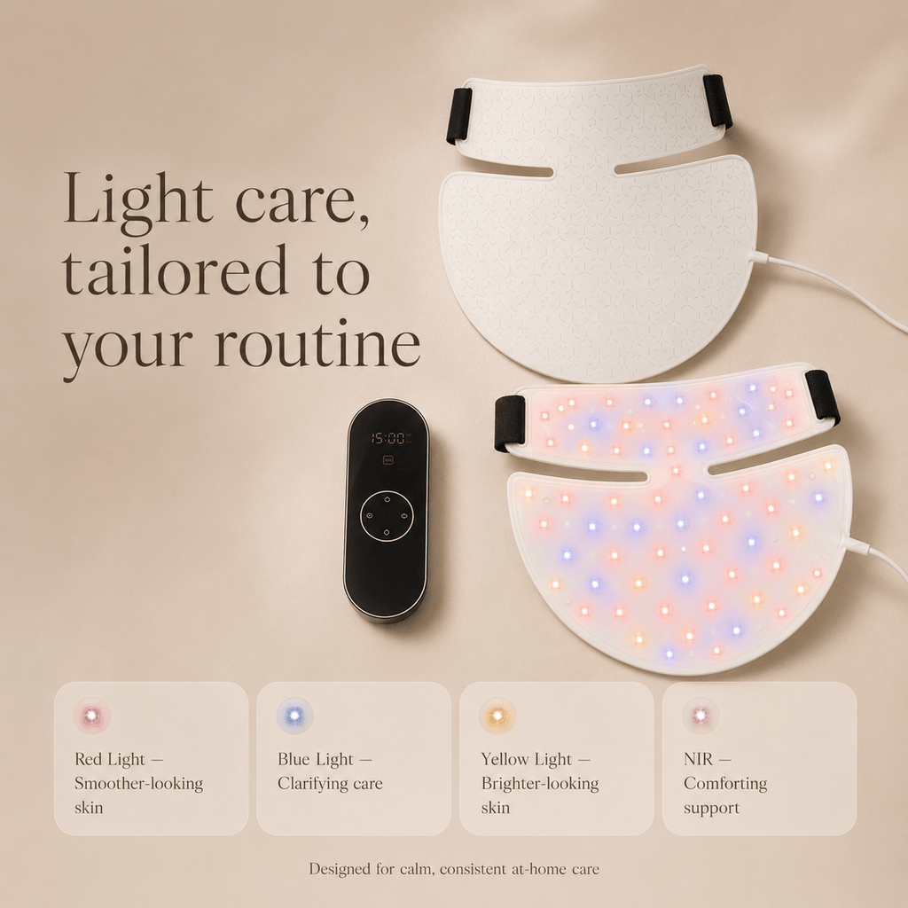 Olyvi LED Neck & Décolleté Light Therapy Mask - Olyvi Beauty