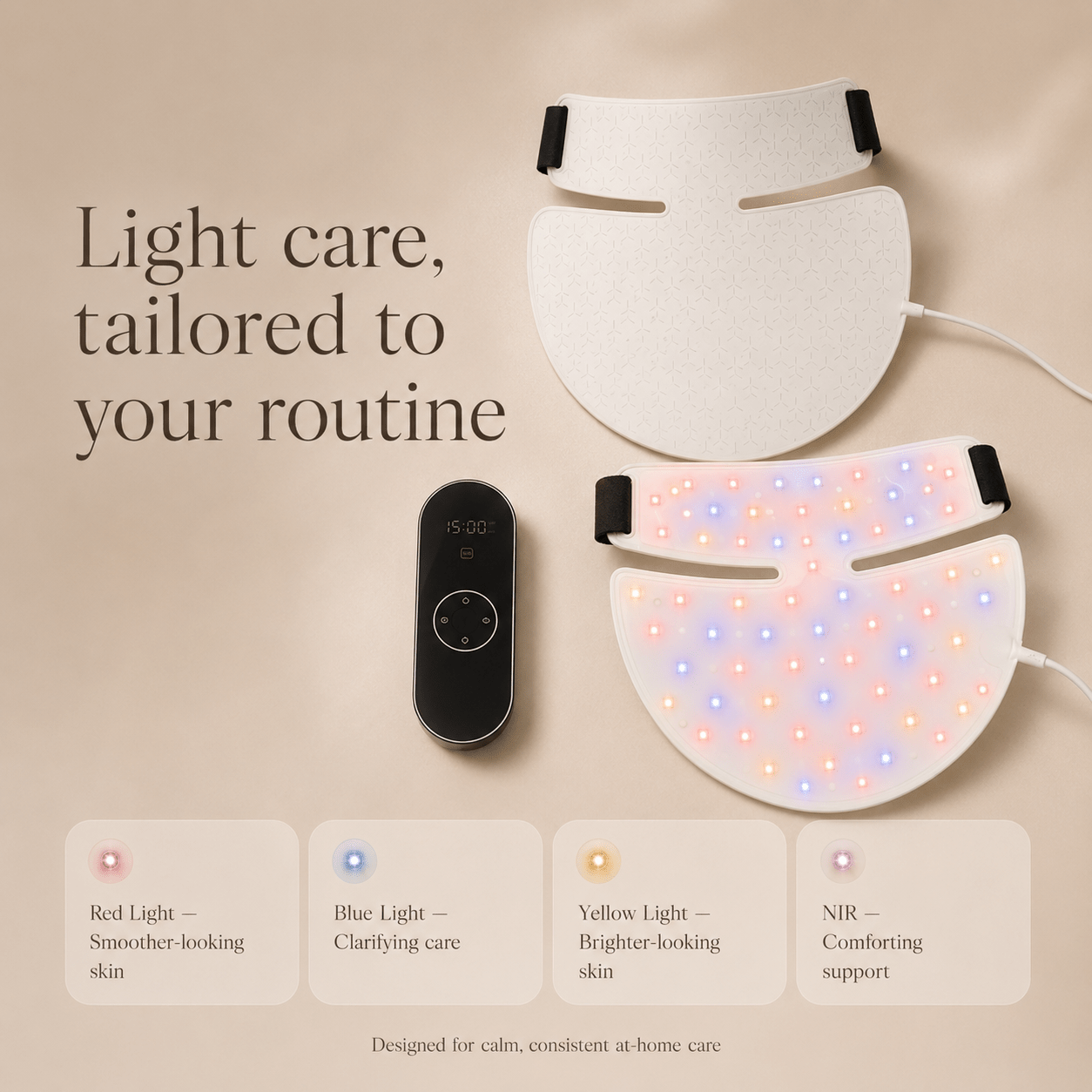 Olyvi LED Neck & Décolleté Light Therapy Mask - Olyvi Beauty