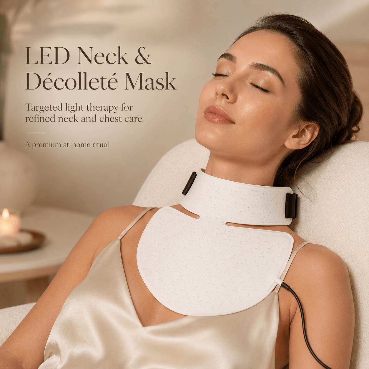 Olyvi LED Neck & Décolleté Light Therapy Mask - Olyvi Beauty