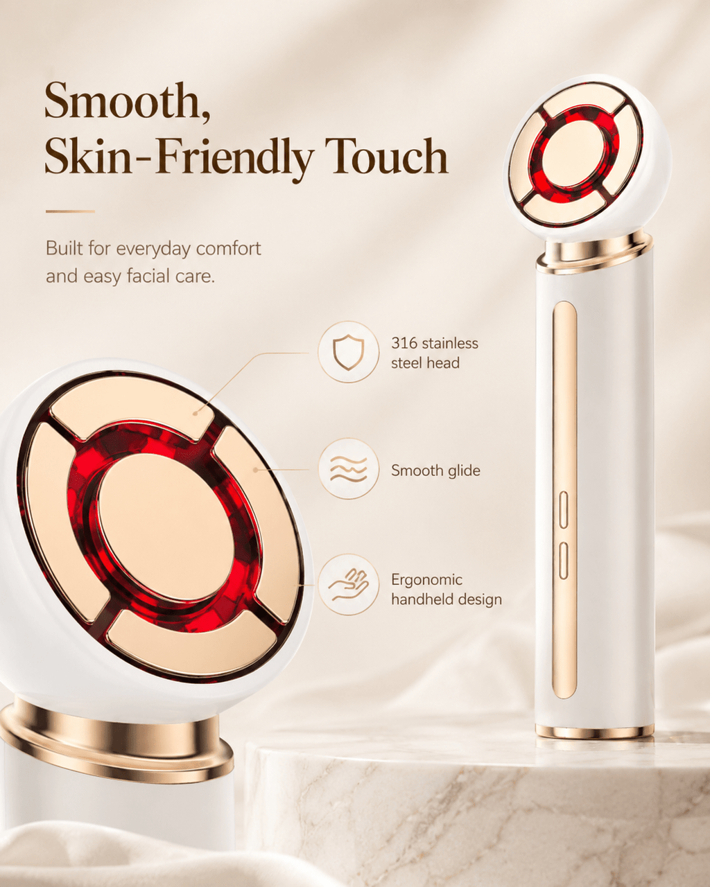 Olyvi Ultrasonic EP Facial Infusion & Toning Device - Olyvi Beauty